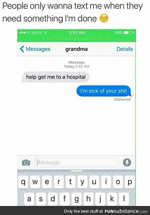 Grandma is so fake