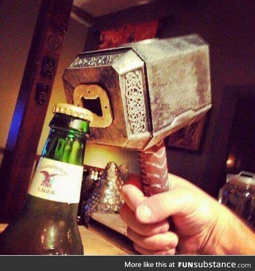 A truly godly bottle opener
