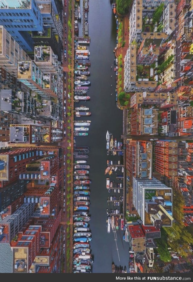 Bird's Eye View of Amsterdam