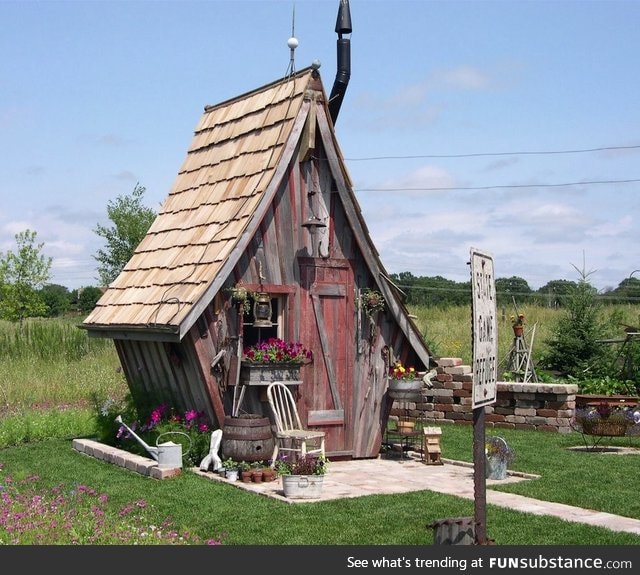 Fairy tale like Garden shed in Minnesota