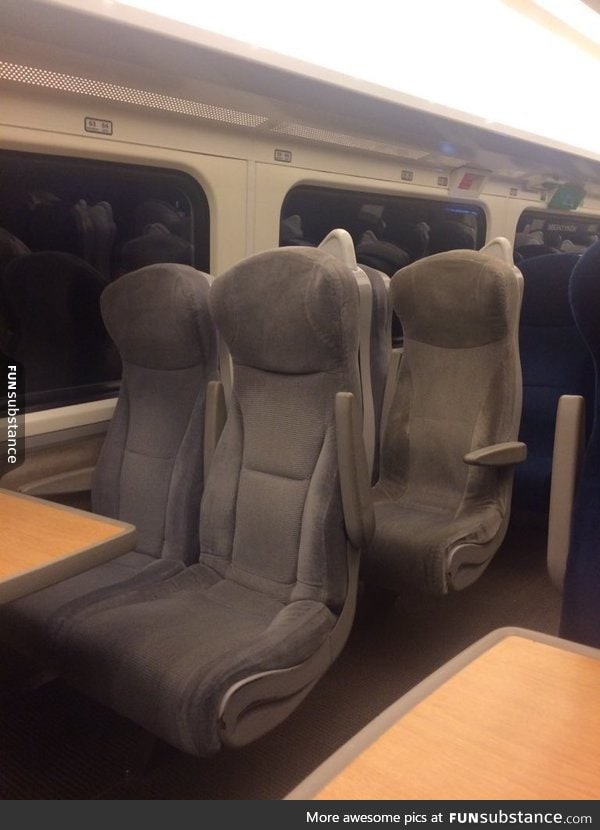 The seat behind looks like it's taking the seat in front hostage