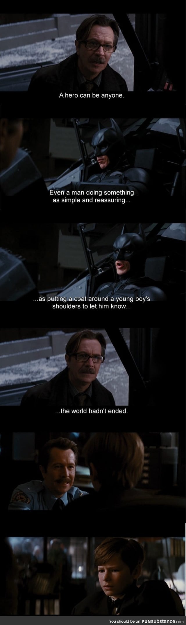 Gordon is Bruce's Hero