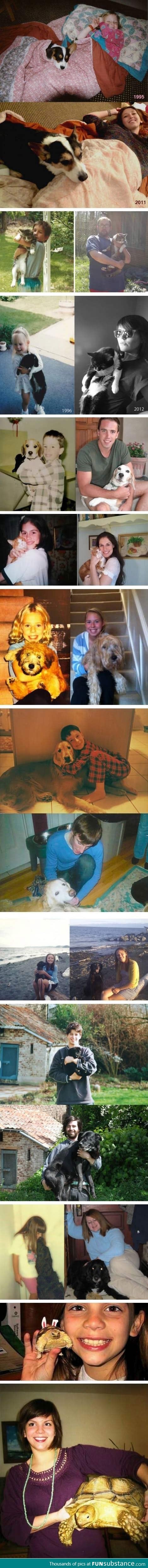 Owners and their pets, many years later