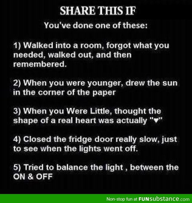 Share this if you've done one of these