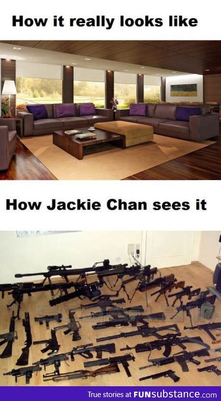 What Jackie Chan sees furniture as