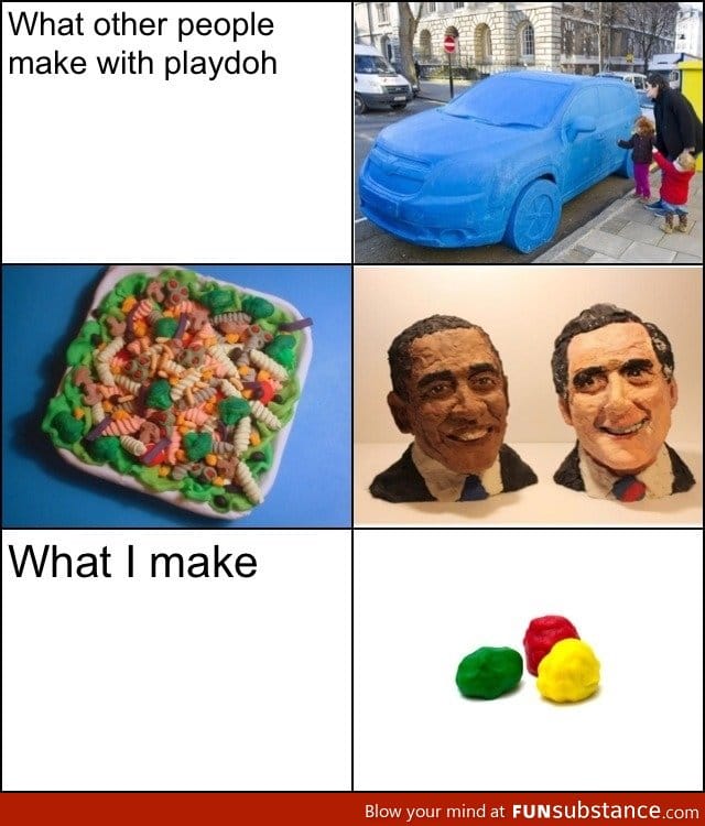 Play Doh skills