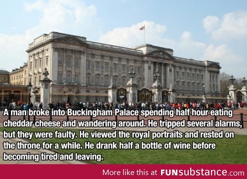 Breaking into Buckingham Palace