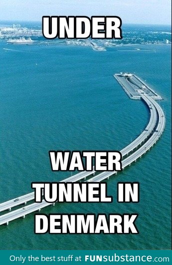 Underwater tunnel in Denmark