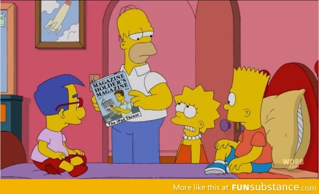 Watched The Simpsons yesterday, found this to be highly amusing