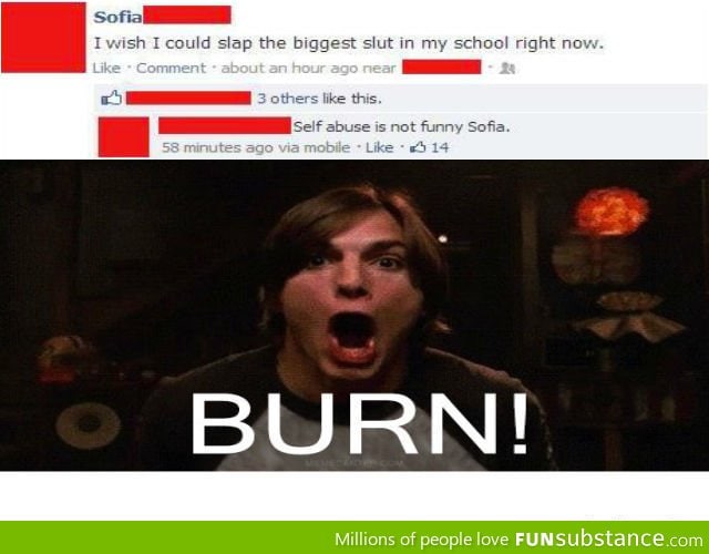 Facebook Reply Burn!