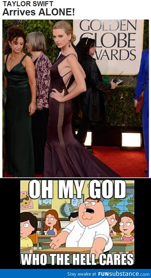 Taylor Swift at the Golde Globes