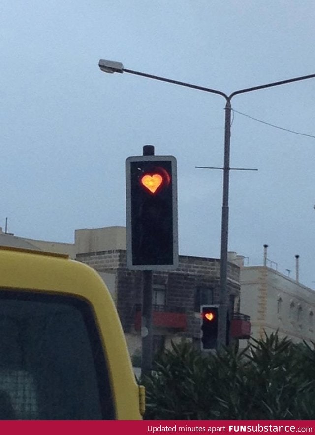 Someone did this to the local traffic lights!