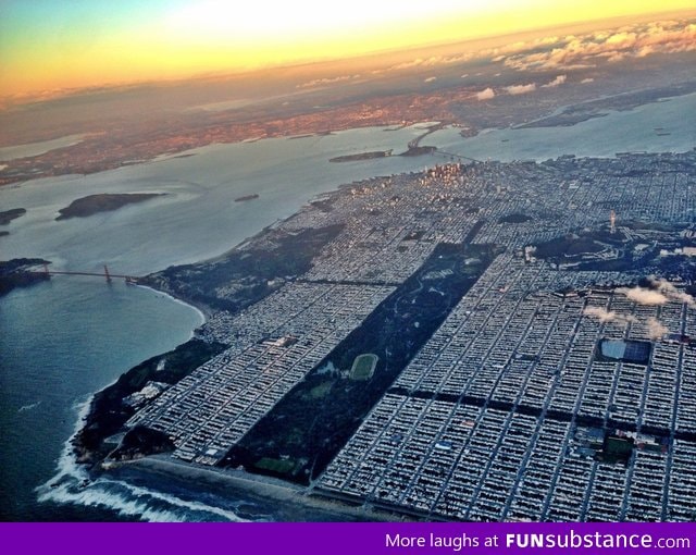 San Fransisco bird's eye view