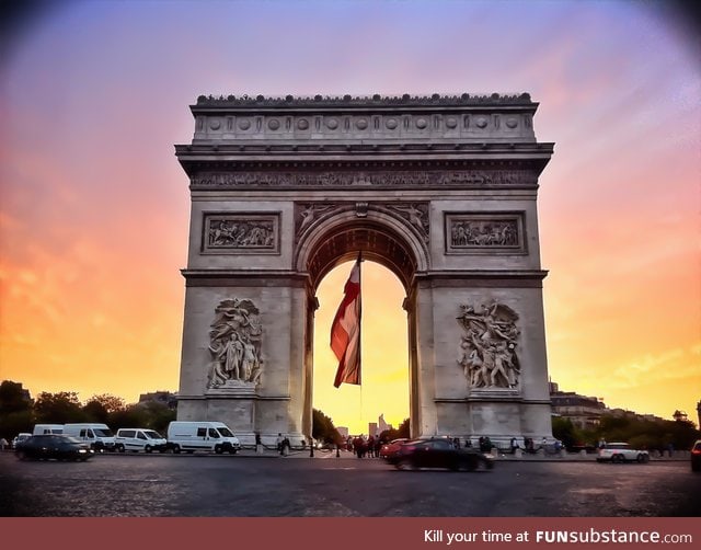 Day 7 of the your daily dose of European Culture: The Arc de Triomphe in France