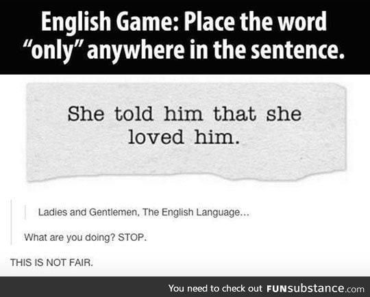 The amazing english language