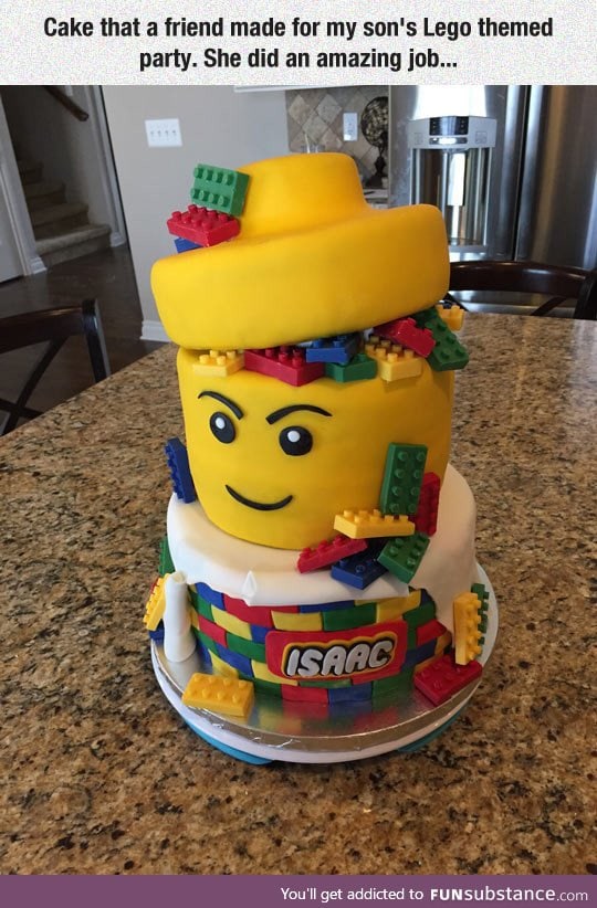 Awesome lego cake is beyond awesome