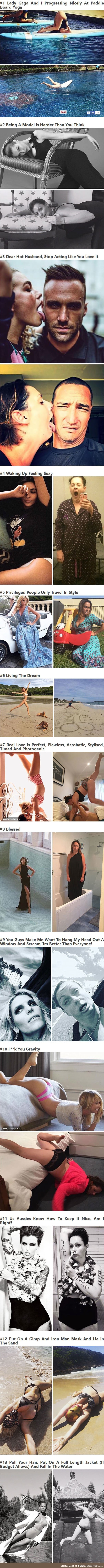 Woman Hilariously Recreates Celebrity Instagram Photos (13 Pics)