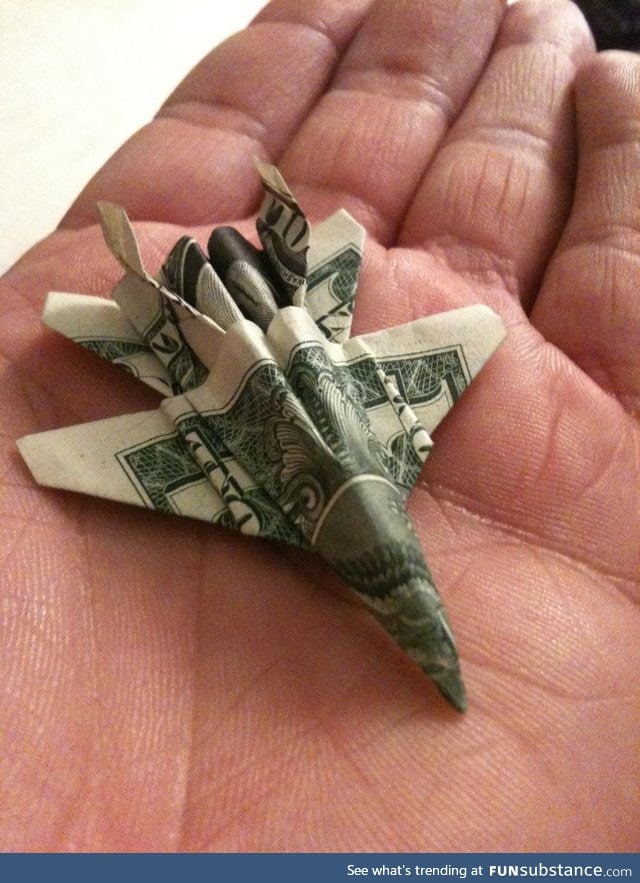 A jet made from a bill