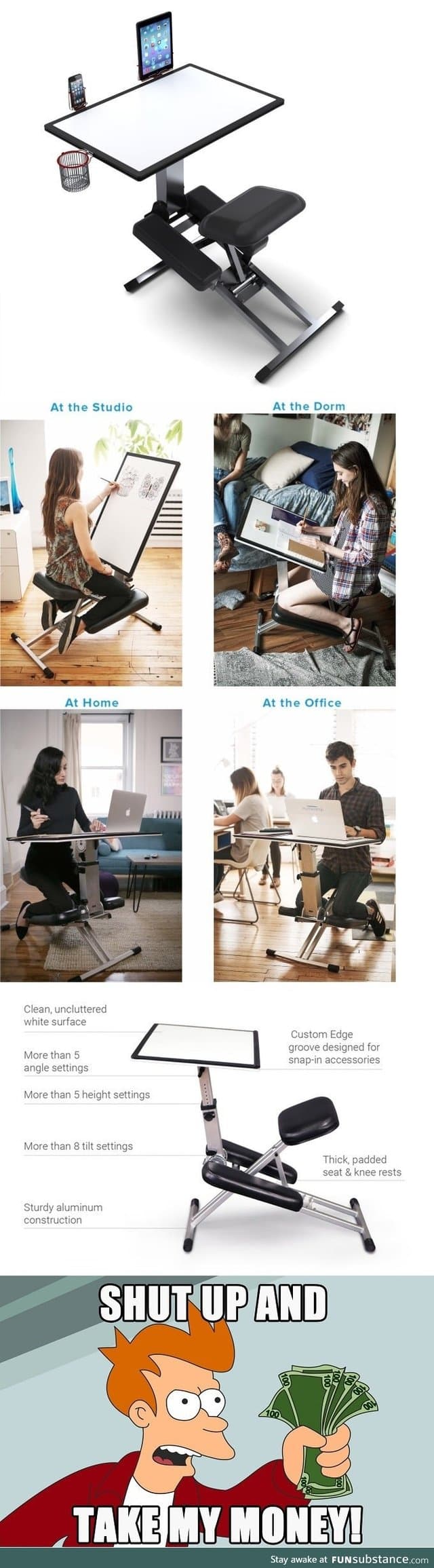 This Portable Desk Design lets You Work Anywhere