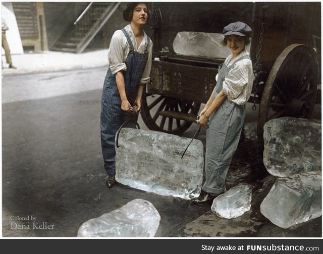 Ice delivery. September 16, 1918