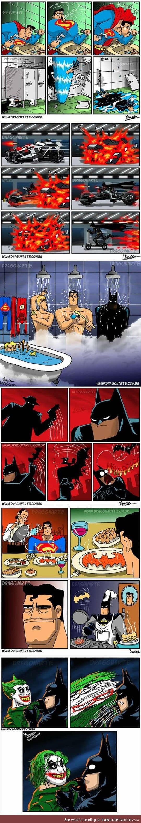 Because he's BATMAN!!!!