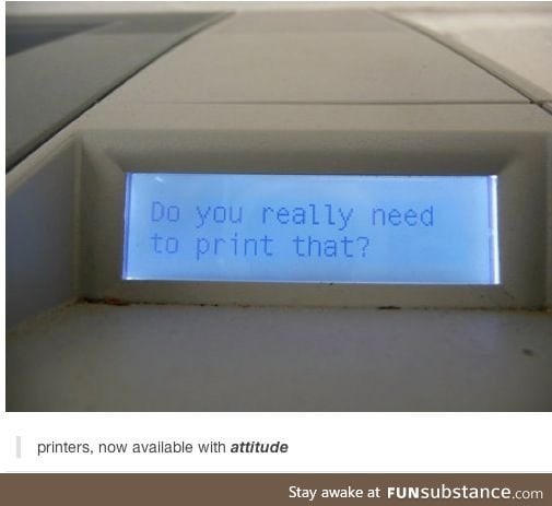 My printer broke