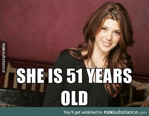 To everyone who complains about how young Marisa Tomei is to play Aunt May in Civil War