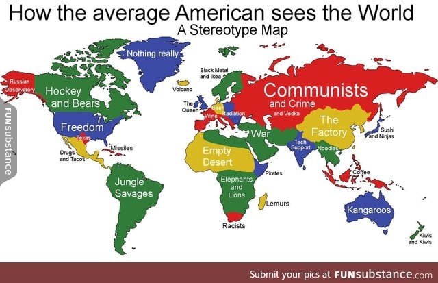 How Murica sees the world