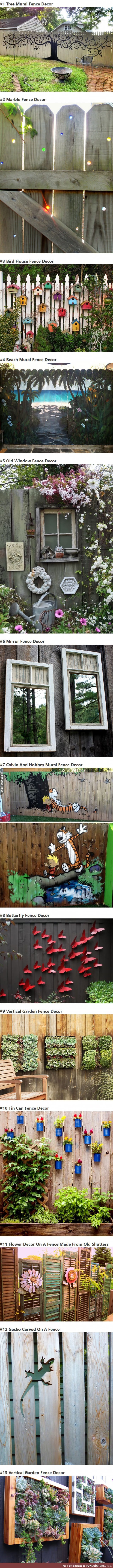 13 Creative People Who Took Their Backyard Fences To The Next Level