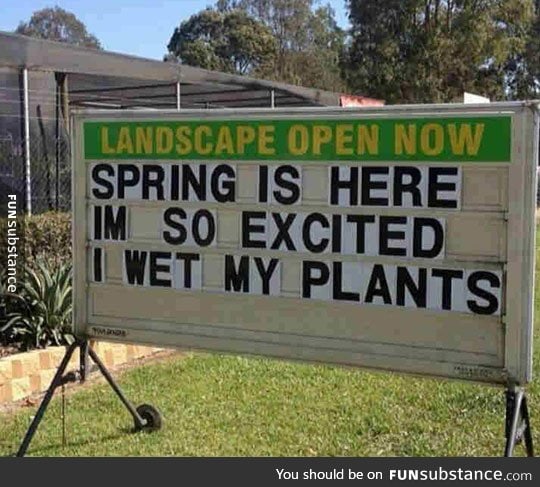 So now that spring is here