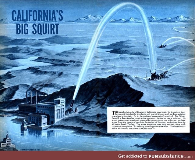 1951's plans to send California's water from the north to the south