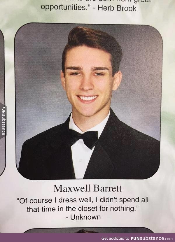 Maxwell "dressed" Barrett