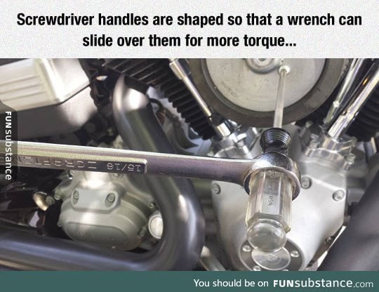 Why screw drivers are shaped the way they are