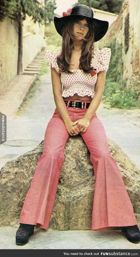 A fashionista in the 70s