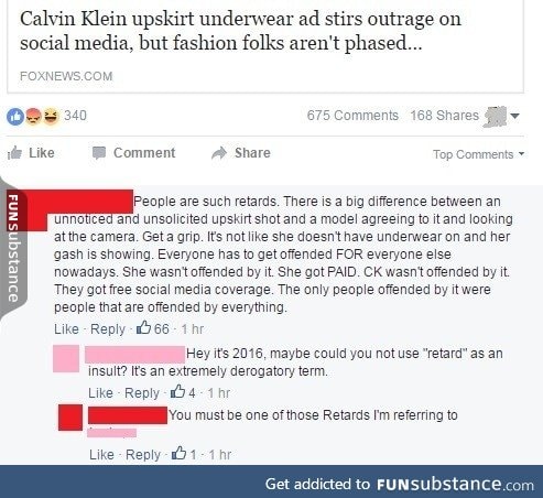 My favorite exchange about the Calvin Klein picture