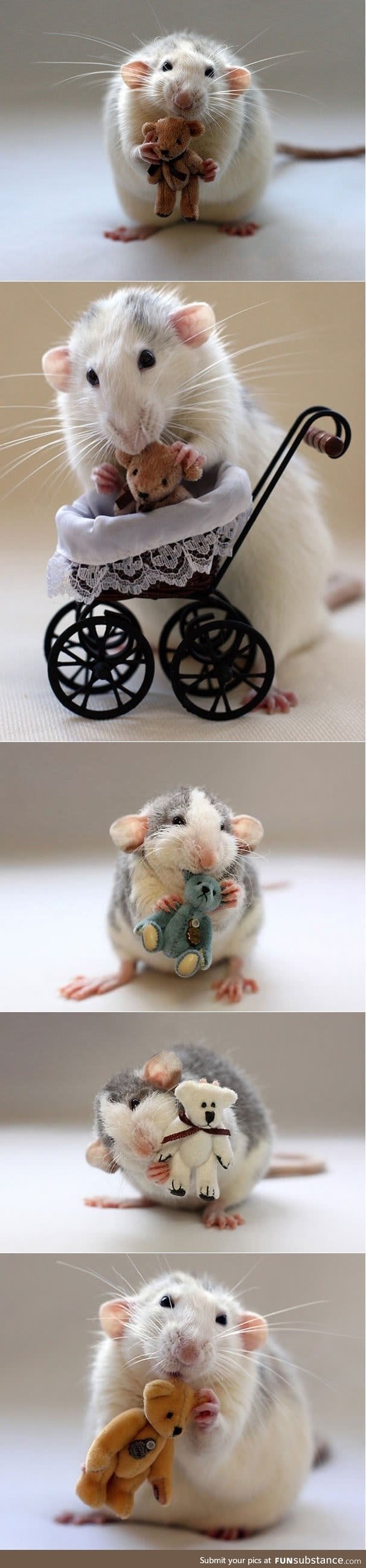 Miniature bears for rats (Ellen van Deelen)