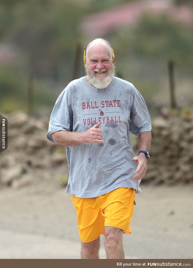 A retired David Letterman looks completely unrecognizable