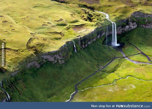 Aerial shot of Iceland