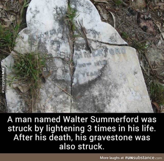 Unlucky man... Even in death, really?