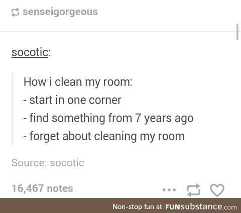 Cleaning is booooring