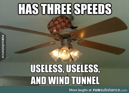 Every ceiling fan in existence