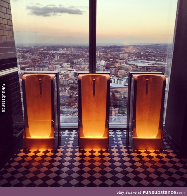 Urinals at The Shard in London