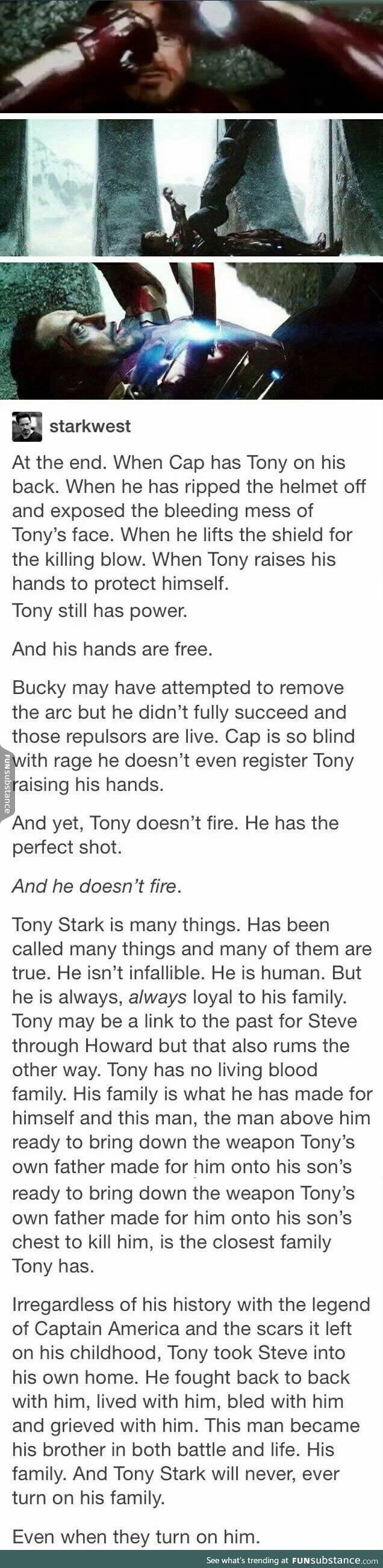 *SPOILERS* For all of u saying Iron Man lost the fight in Civil War
