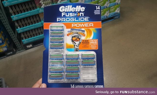Really Gillette? You couldn't throw in two more?