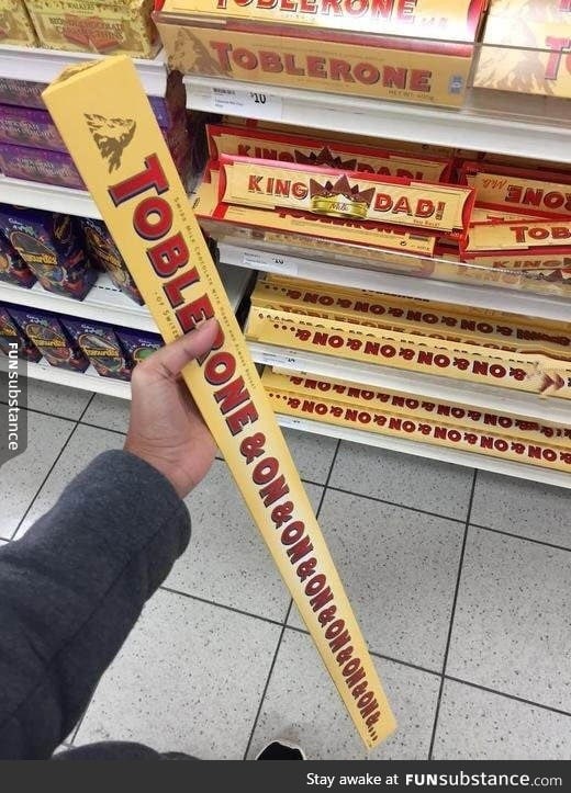 Toblerone had a chance and they took it