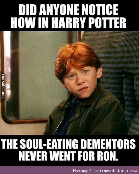 Oh, poor ginger Ron
