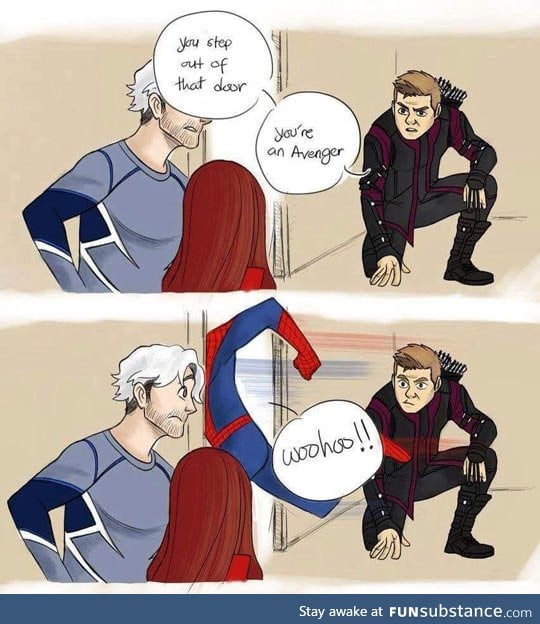 Close the door before Deadpool can get through!