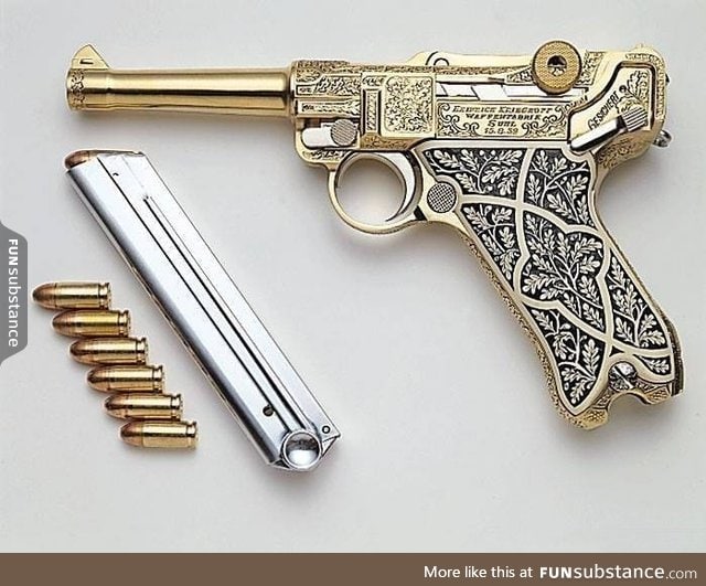 How's that for gorgeous? Luger P-08