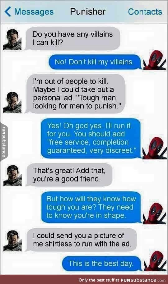 Never trust Deadpool with PR of any kind.