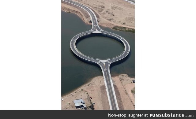 Circular bridge in Uruguay